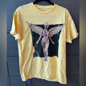 Nirvana In Utero Yellow Graphic T-Shirt Sz Medium